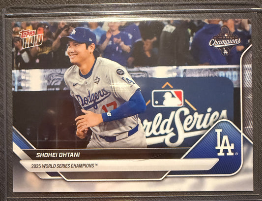 Shohei Ohtani (Image Variation SP) 2025 Topps Now #WS-1SP Dodgers World Series